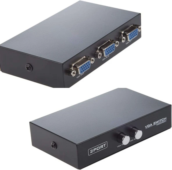 Alfais AL4675 2 Port VGA Switch 1920x1440 - Resim 3