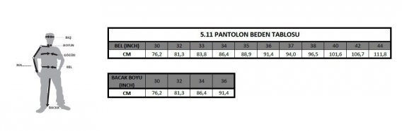 5.11 PATROL RAIN SIYAH PANTOLON - Resim 2