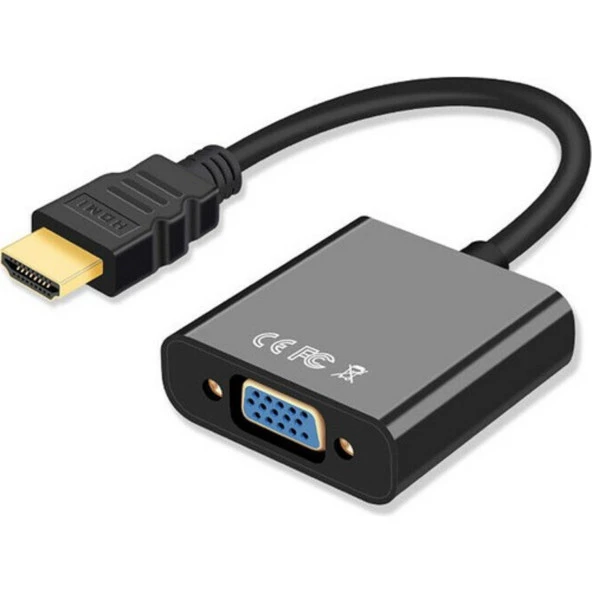 HDMI TO VGA/AV SES ÇIKIŞ DESTEKLİ ÇEVİRİCİ DÖNÜŞTÜRÜCÜ ADAPTER ürün görseli 1