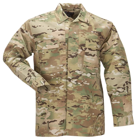 5.11 RIPSTOP TDU L/S SHIRT MULTICAM ürün görseli 1
