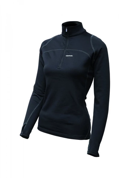 PINGUIN POWER LADY HALF ZIP SIYAH - Resim 2
