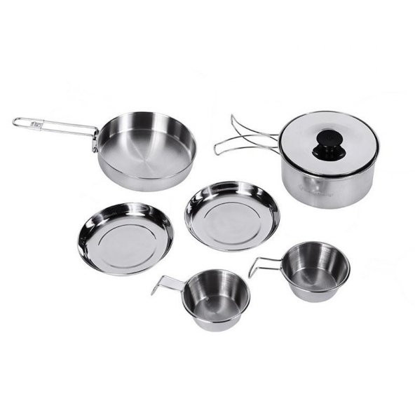 KingCamp BACKPACKER III SILVER YEMEK SET (2 KISI) ürün görseli 1