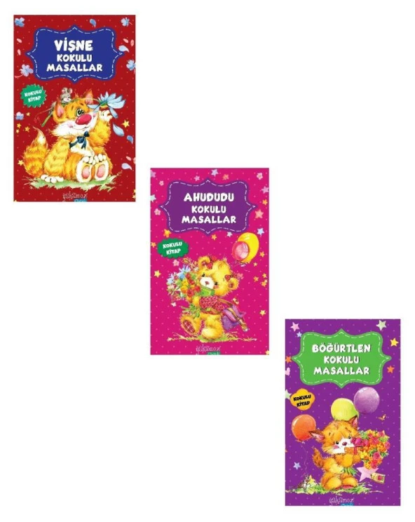 Kokulu Masallar Seti Yeni Kapak 3 Kitap (Vişne Kokulu-Ahududu Kokulu-Böğürtlen Kokulu) ürün görseli 1