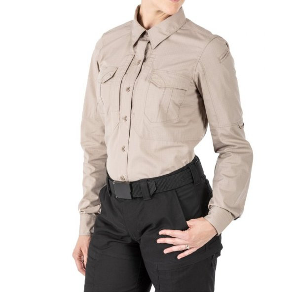 5.11 STRYKE SHIRT KHAKI BAYAN GOMLEK - Resim 6
