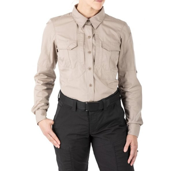 5.11 STRYKE SHIRT KHAKI BAYAN GOMLEK - Resim 9