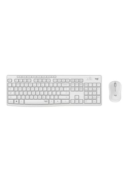 Logitech MK295 Silent Beyaz Kablosuz Klavye Mouse Seti - 920-010089 ürün görseli 1
