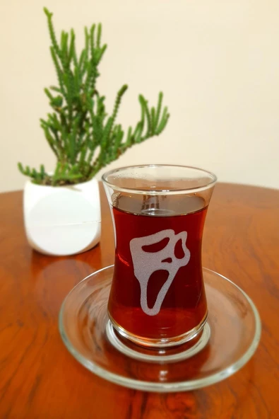 Ghost Face Işlemeli 6lı Çay Seti 155 Cc ürün görseli 1