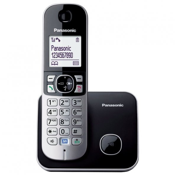 Panasonic KX-TG6811 Siyah Telsiz Dect Telefon Elektrik Kesintisinde Konuşabilme ürün görseli 1