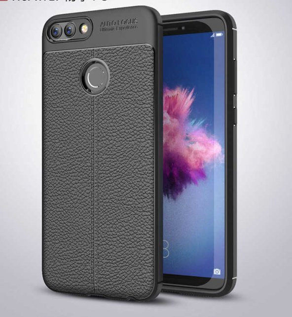 Huawei P Smart Kılıf Focus Derili Kamera Korumalı Silikon Kılıf ürün görseli 1