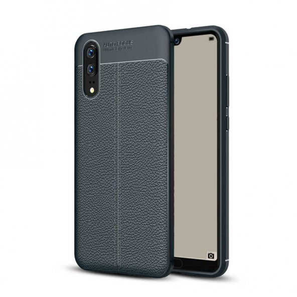 Huawei P20 Kılıf Focus Derili Kamera Korumalı Silikon Kılıf ürün görseli 1