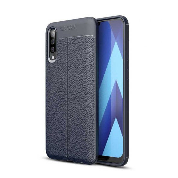 Samsung Galaxy A50 Kılıf Focus Derili Kamera Korumalı Silikon Kılıf ürün görseli 1
