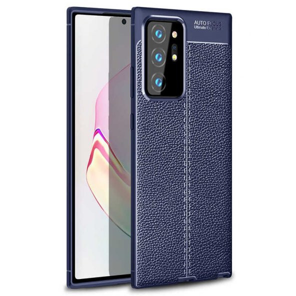 Samsung Galaxy Note 20 Ultra Kılıf Focus Derili Kamera Korumalı Silikon Kılıf ürün görseli 1