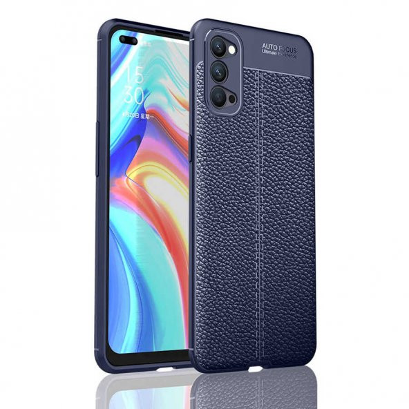 Oppo Reno 4 Kılıf Focus Derili Kamera Korumalı Silikon Kılıf ürün görseli 1