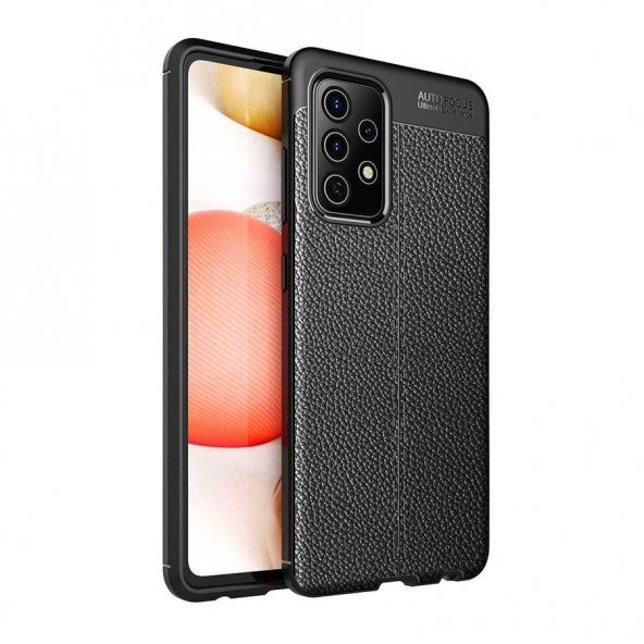 Samsung Galaxy A52 Kılıf Focus Derili Kamera Korumalı Silikon Kılıf ürün görseli 1
