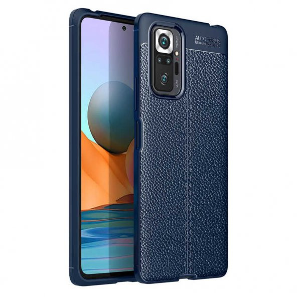 Xiaomi Redmi Note 10 Pro Kılıf Focus Derili Kamera Korumalı Silikon Kılıf ürün görseli 1