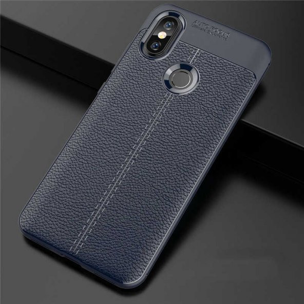 Xiaomi Mi A2 Lite Kılıf Focus Derili Kamera Korumalı Silikon Kılıf ürün görseli 1