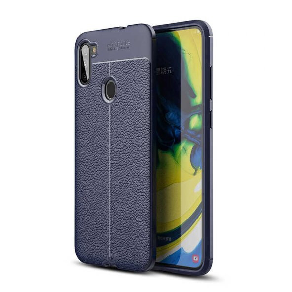 Samsung Galaxy A11 Kılıf Focus Derili Kamera Korumalı Silikon Kılıf ürün görseli 1