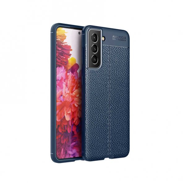 Samsung Galaxy S22 Kılıf Focus Derili Kamera Korumalı Silikon Kılıf ürün görseli 1