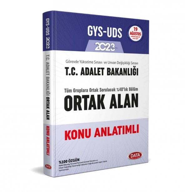 2023 GYS T.C. Adalet Bakanlığı Ortak Alan Konu Anlatımlı Data Yayınları ürün görseli 1
