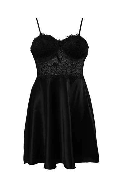 Pierre Cardin 6 Lı Saten Gecelik Çeyiz Takım Siyah ürün görseli 1