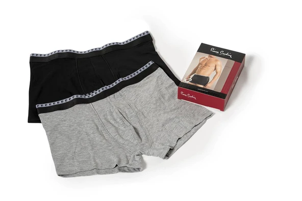 Pierre Cardin Erkek 2'Li Stretch Boxer - Resim 7