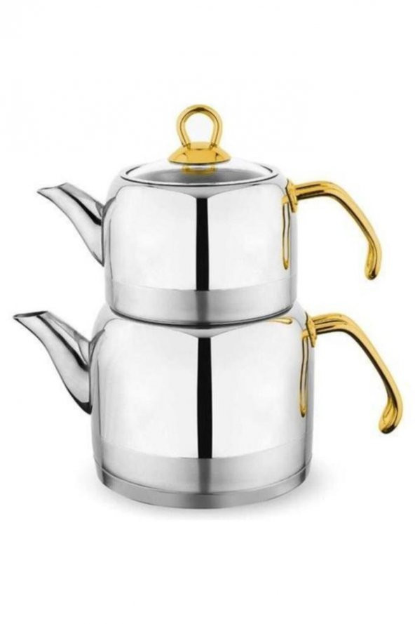 Ada Metal Büyük Boy Çaydanlık Takımı 1s0002-15001-gld03 ürün görseli 1