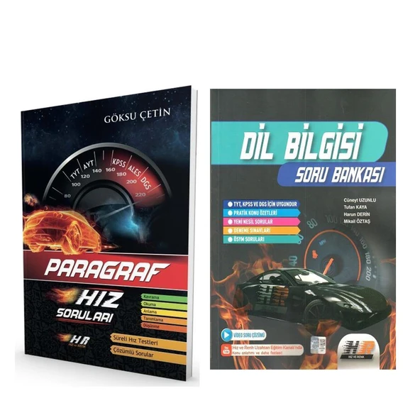 Hız ve Renk TYT AYT Paragraf ve Dil Bilgisi Soru Bankası Seti 2 Kitap ürün görseli 1