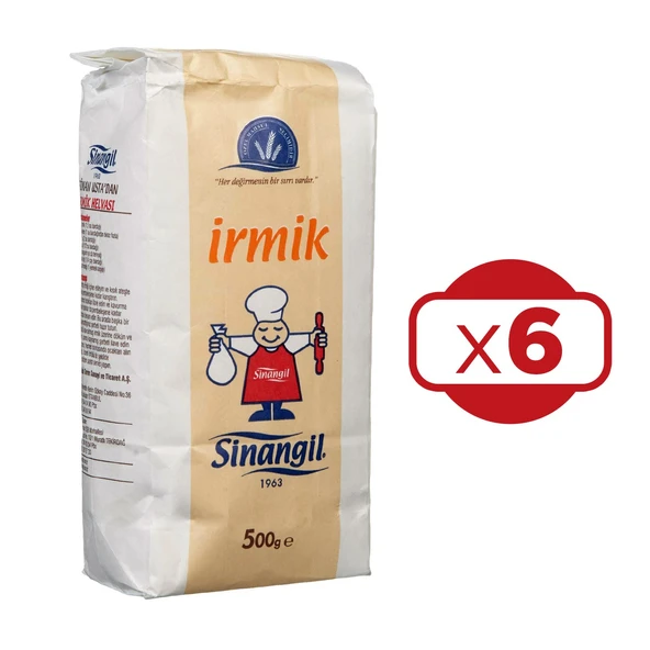 Sinangil İrmik 500 gr x 6 Adet ürün görseli 1