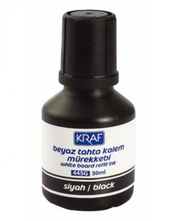 Kraf Beyaz Tahta Kalemi Mürekkebi Siyah 30ml ürün görseli 1