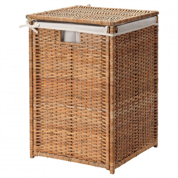 Rattan Çamaşır Sepeti 80 Litre MeridyenDukkan Naturel Kirli Çamaşır Sepeti ürün görseli 1