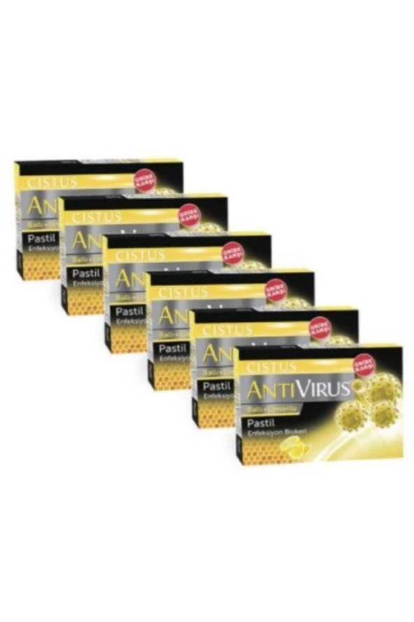 Cistus Antivirus Ballı Limonlu Pastil 6'Lı PAKET (SKT:09/2028) ürün görseli 1