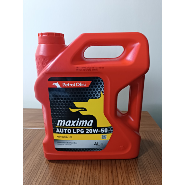 Petrol Ofisi Auto Lpg 20w-50 4 lt (2025 üretim) Motor Yağı ürün görseli 1