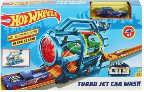 Hot Wheels Şehir Başlangıç Setleri FJN34 FJN35 Turbo Jet Araba Yıkama ürün görseli 1