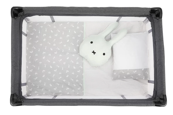 Sema Bebe Sema Baby 6 Parça Lüks Park Yatak Bebek Uyku Seti - Happy Rabbit ürün görseli 1