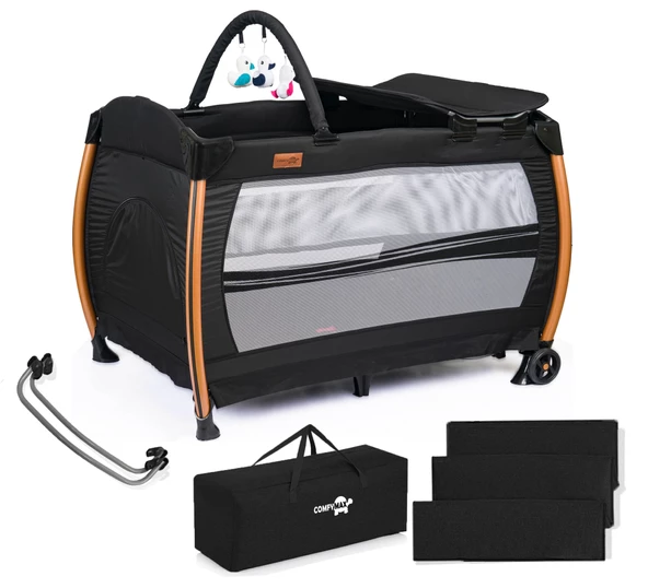 Comfymax Comfymax Power Park Yatak Oyun Parkı 70x110 - Cosmos Black ürün görseli 1
