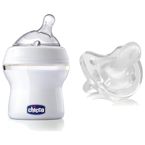 Chicco Chicco Natural Feeling Biberon 150 ml + Physio Soft Silikon Emzik Avantaj Paket ürün görseli 1