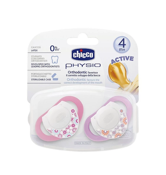 Chicco Chicco Physio Kauçuk Emzik 4+ ay - Pembe ürün görseli 1