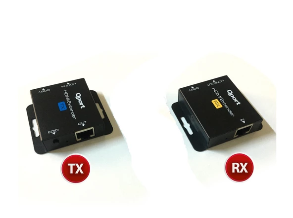 QPORT Q-HEX2 HDMI EXTENDER CAT6 60M 2 Lİ PAKET ürün görseli 1