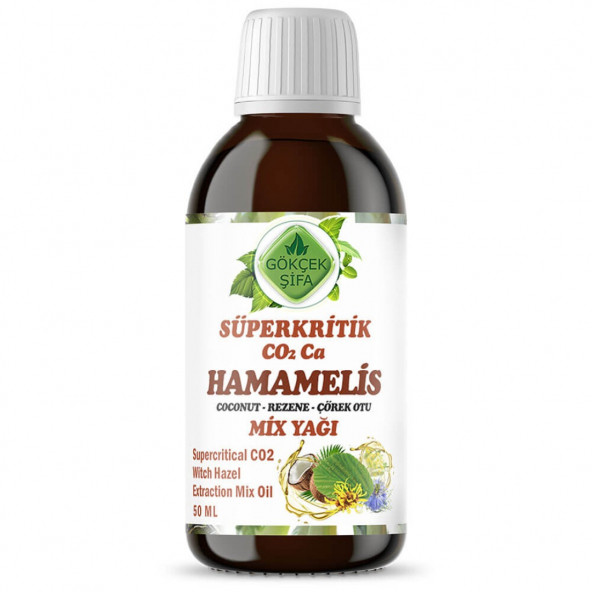 Gökçek Şifa Hamamelis Süperkritik Mix Yağı 50 ml (WİTCH HAZEL SUPERCRİTİCAL MİX OİL) ürün görseli 1