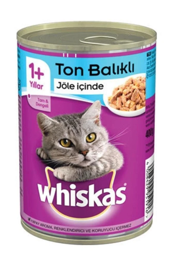 Whiskas Ton Balıklı Konserve Yaş Mama 400 G ürün görseli 1