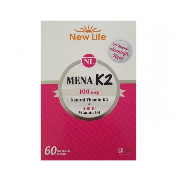 New Life Mena K2+D3 60 Kapsül ürün görseli 1