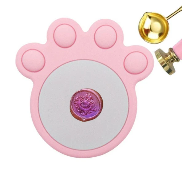 Mühür Mumu Döküm Silikon Pati Baskı Ped Yapışmayan Pembe ürün görseli 1