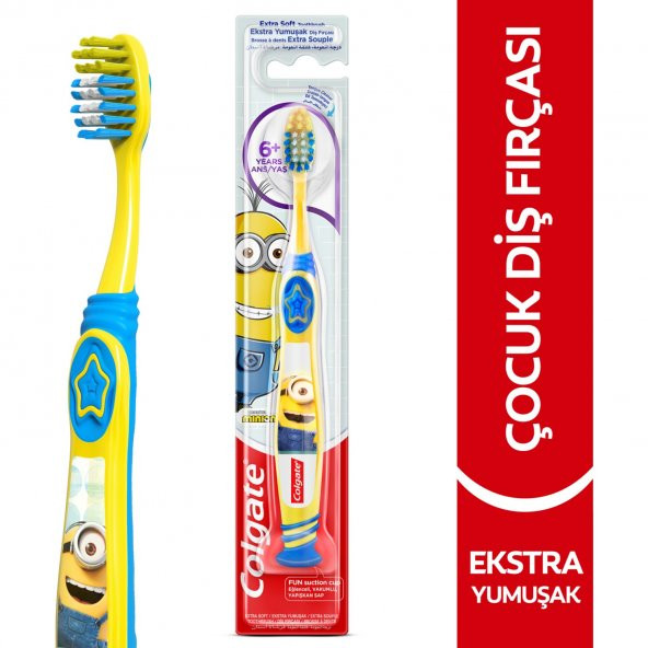 Colgate 6+ Yaş Ekstra Yumuşak Çocuk Diş Fırçası Minions ürün görseli 1