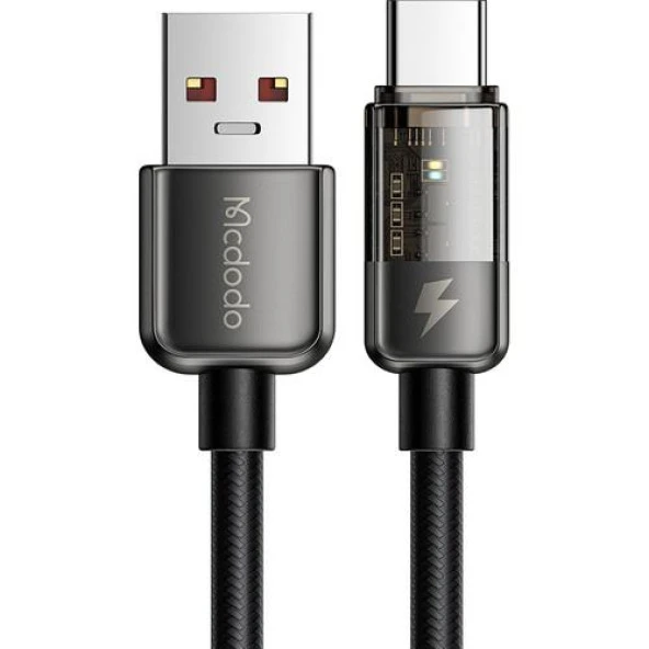 Mcdodo CA-3150 Type-C 100W Power Off Süper Hızlı Data/şarj Kablo 1.2m-Siyah ürün görseli 1