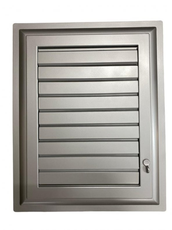 Plastik Menfez 65X65 Gümüş Banyo WC Havalandırma ürün görseli 1