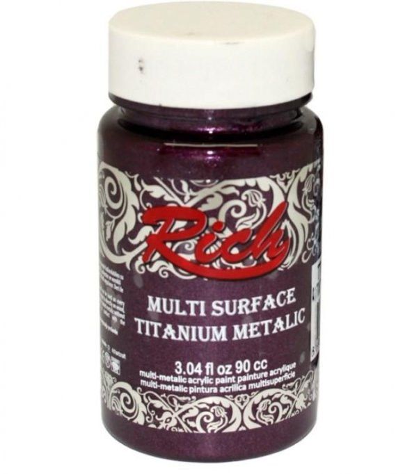 Rich Multi Surface Titanium 2560 Antik Mürdüm Metalik 90 cc ürün görseli 1