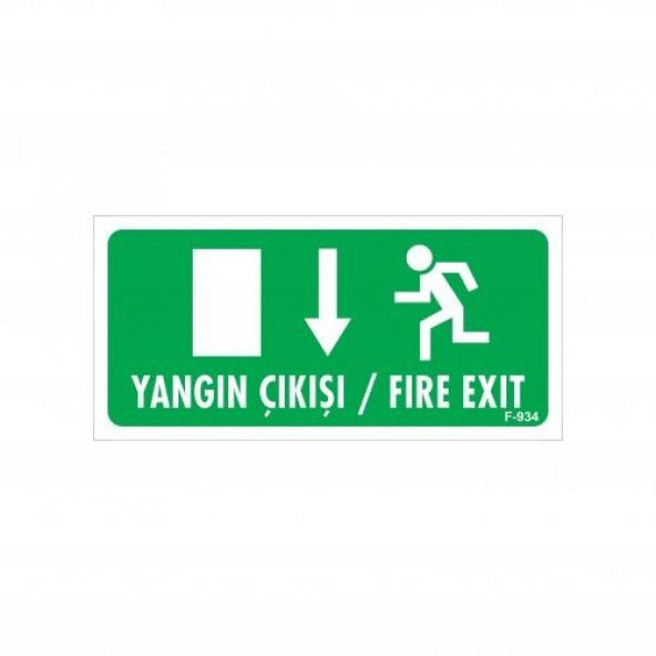 Yangın Toplanma Yeri Uyarı Levhası 17,5x25 KOD934 ürün görseli 1