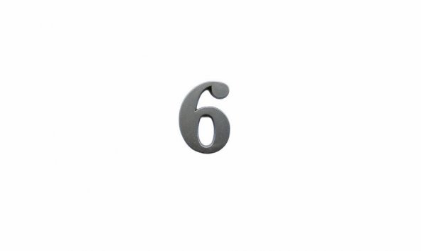 Cemax İtalik 6 Rakamı 5 cm Saten Yapışkanlı ürün görseli 1