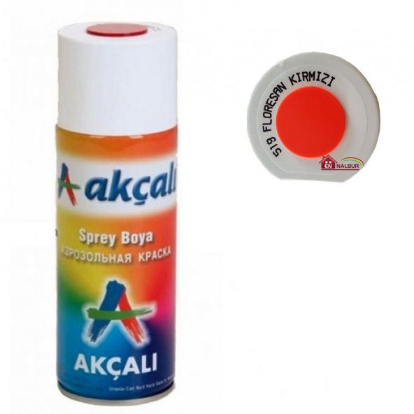 Akçalı Sprey Boya 400 ml 519 Florasan Kırmızı ürün görseli 1