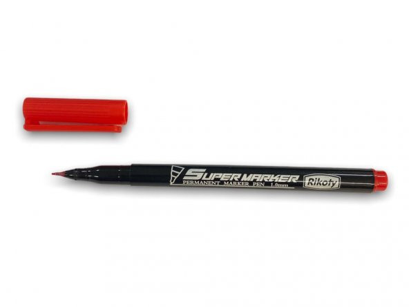 Rikoty G-0921 Kırmızı 1 mm Uçlu Süper Marker Kalem ürün görseli 1